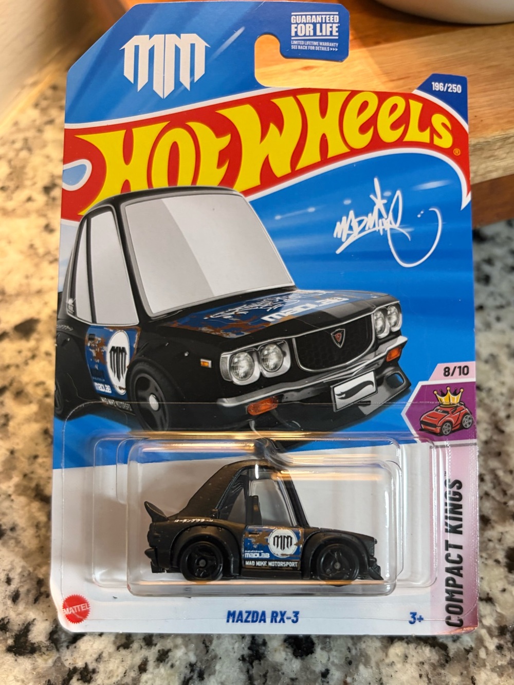 Hot Wheels Mazda RX-3 Toy Car - Black
